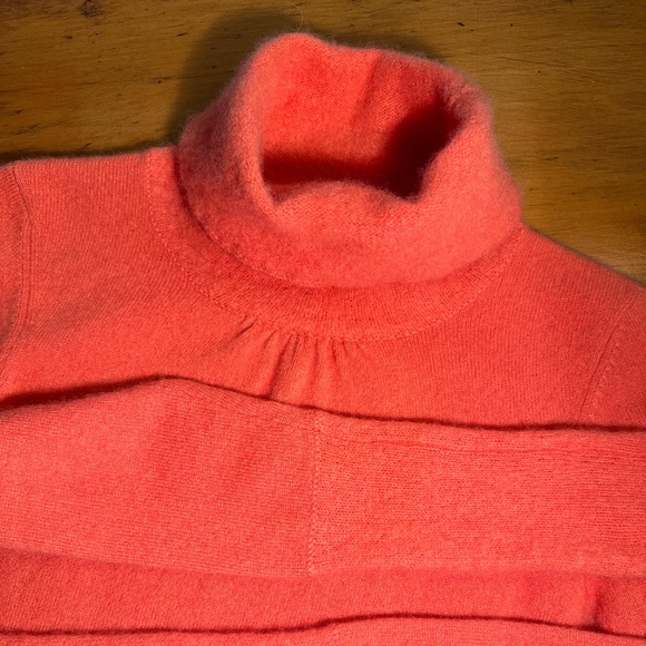 Cashmere Beth Bowley Coral Sweater ~ S - Picture 5 of 11